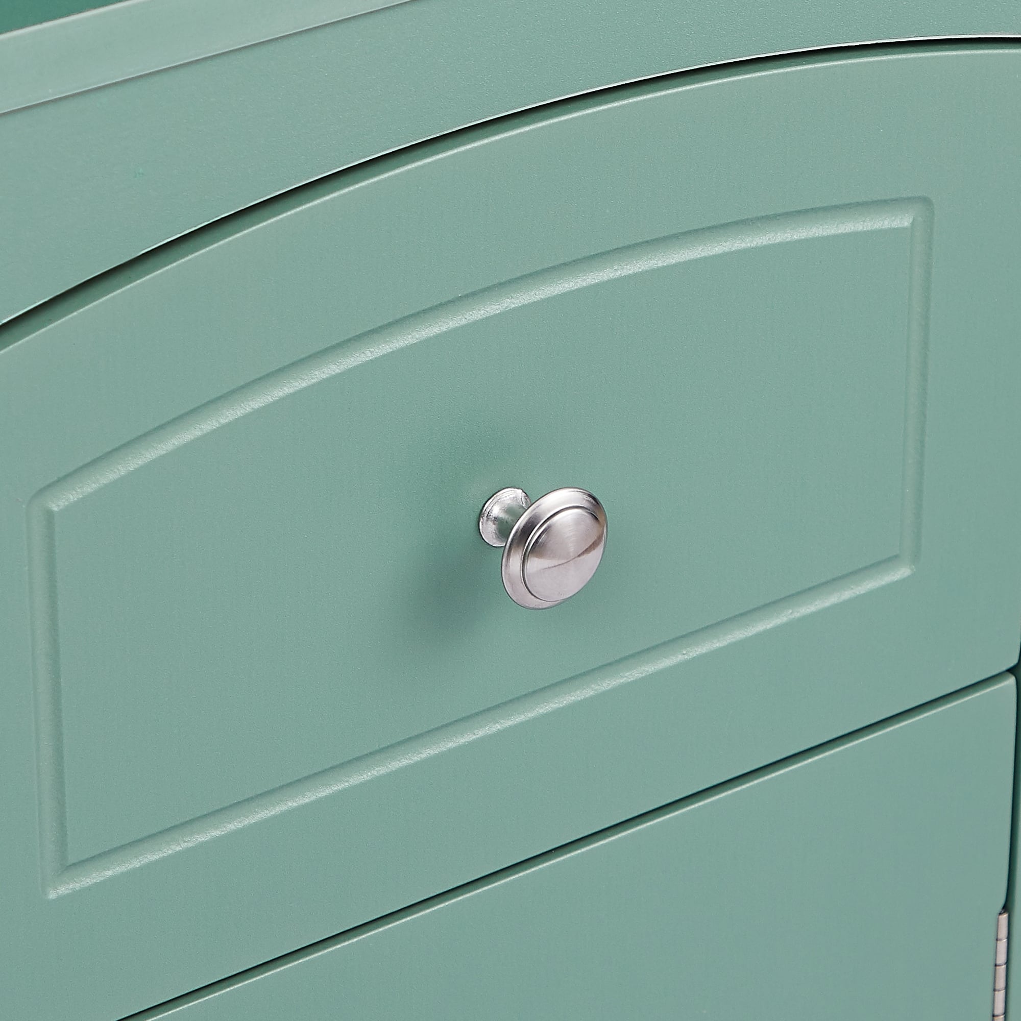 Tall Bathroom Storage with Groove Pattern Drawer, Kitchen Free