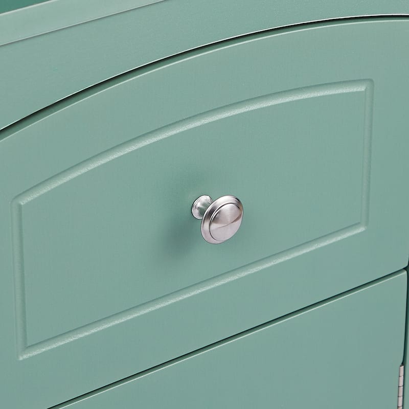Wooden Bathroom Cabinet 66" Tall Bathroom Storage Cabinet Narrow Storage Unit Freestanding Waterproof Cabinet