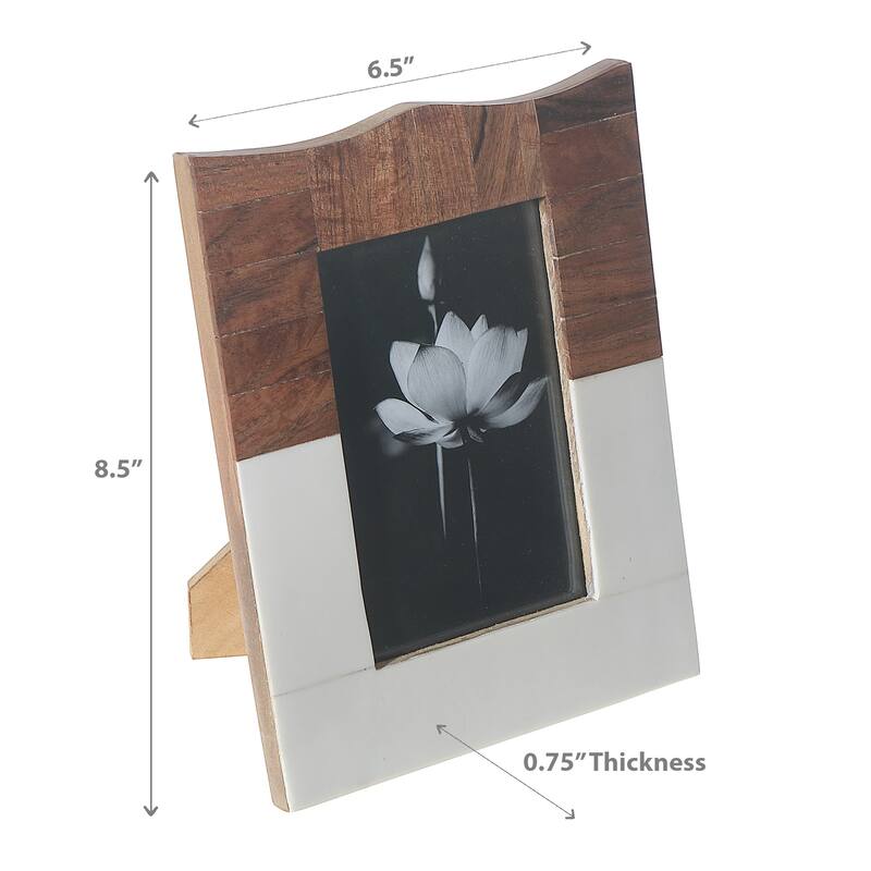 4X6 Wooden & Resin Inlay Photo Frame