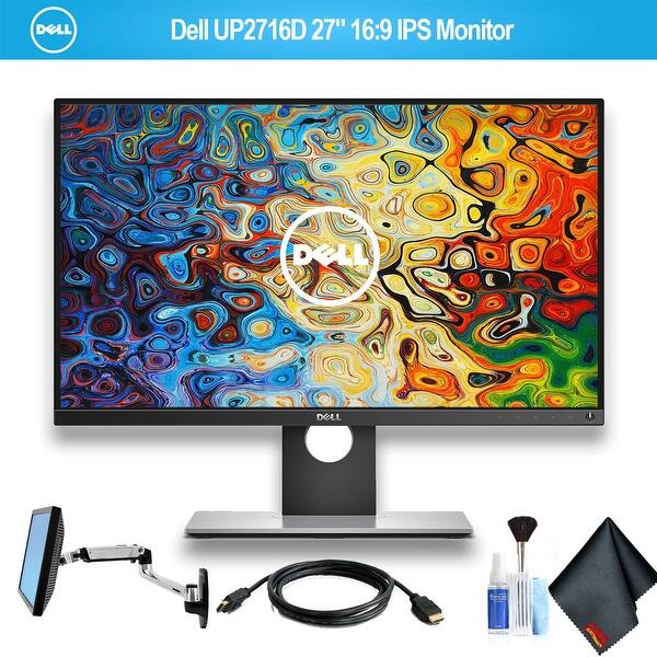 Shop Dell 27 16 9 Ips Monitor With Hdmi Cable And Ergotron 45 241