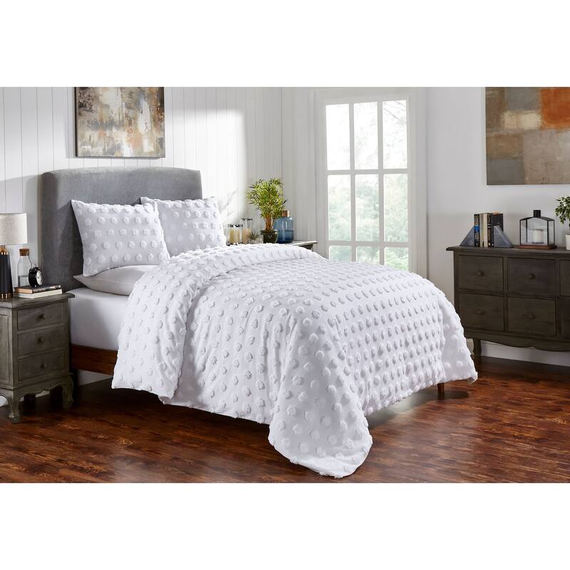 Fabstyles Venice Chenille 3 Piece Comforter Set