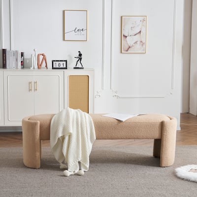 Christopher Knight Home - Ashton Long Modern Upholstered Ottoman Bench for Multi-Purpose Elegance
