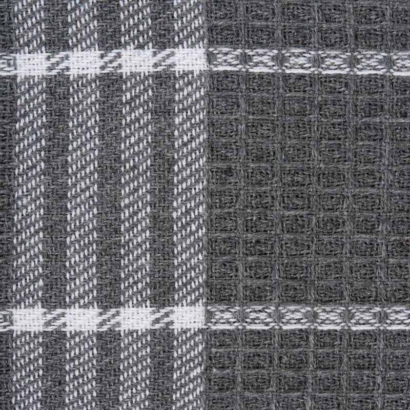 J&M Eggplant Waffle Weave Dishtowel (Set of 6)