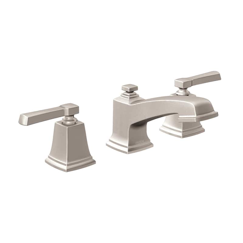Moen TV6220 Boardwalk 1.2 GPM Widespread Bathroom Faucet with Rough-in - Spot Resist Brushed Nickel