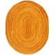 preview thumbnail 69 of 79, SAFAVIEH Handmade Braided Lilie Country Cotton Rug 8' x 10' Oval - Gold - Oval