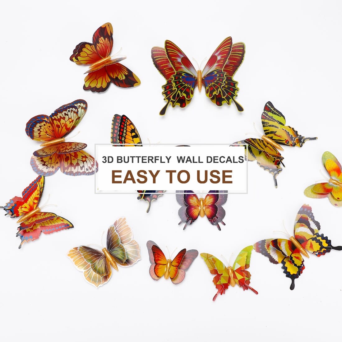 Shop 12pcs 3d Butterfly Wall Sticker Decal Sticker For Wedding Decoration Gold Tone Gold Tone On Sale Free Shipping On Orders Over 45 Overstock 28961297