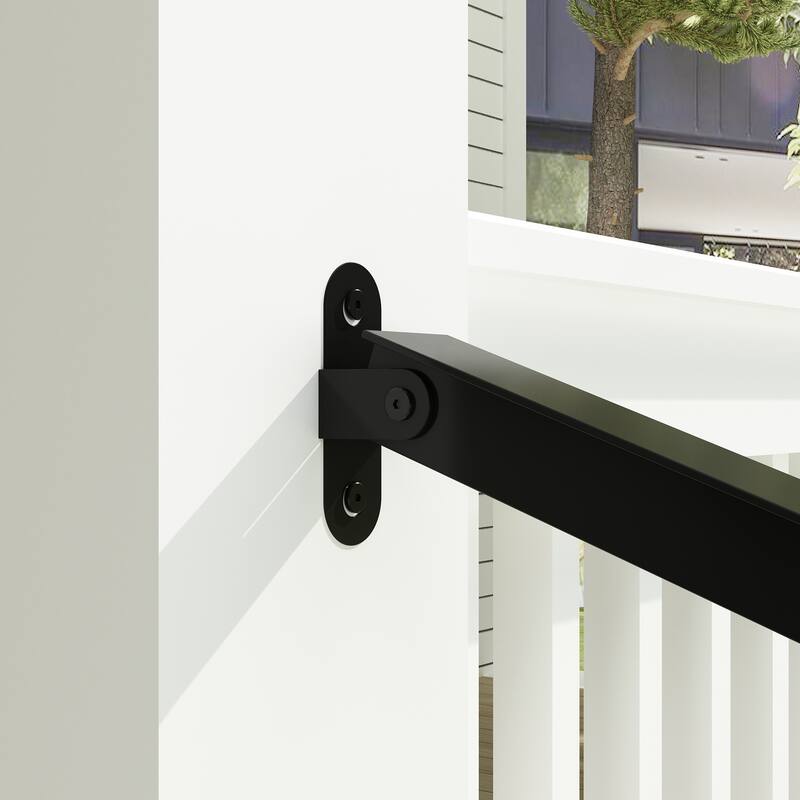 Duty Wrought Iron Outdoor Handrail Safety Rail for Steps, Porches