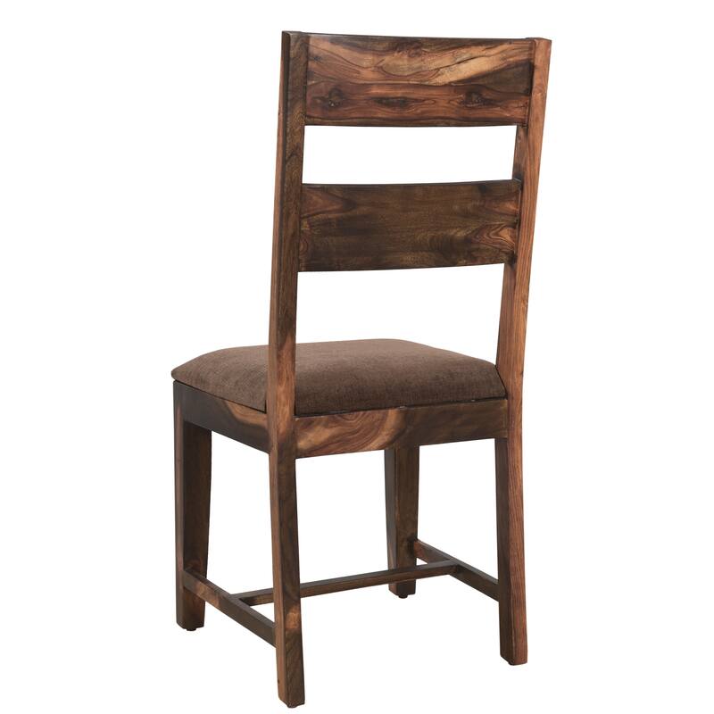 Avenue 9-piece Upholstered Live Edge Solid Wood Dining Set