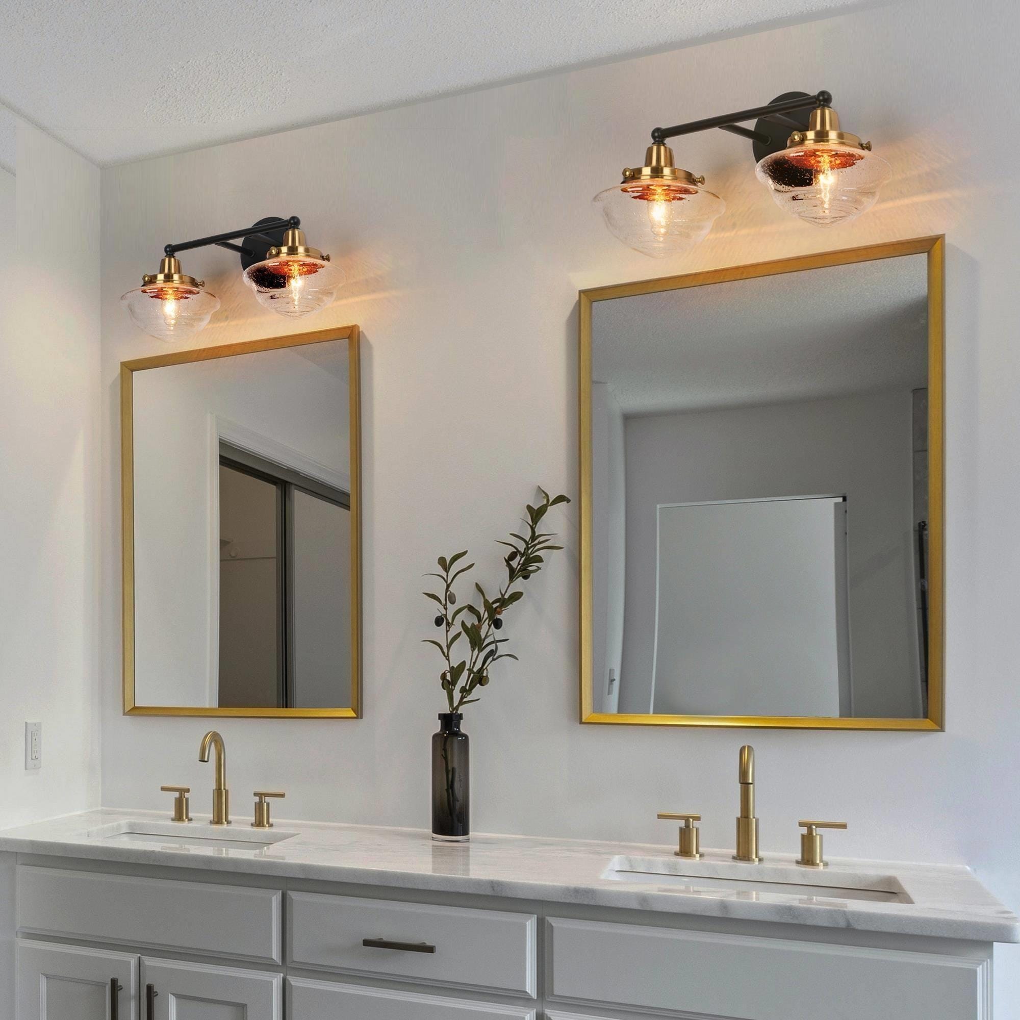 Schoolhouse outlet bathroom light