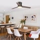 preview thumbnail 63 of 74, 48 inch Modern 3-Blade Wooden Flush Mount Ceiling Fans with Light and Remote