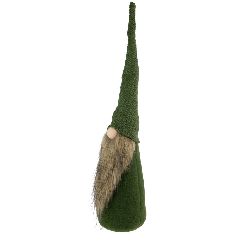 19" Forest Green Christmas Gnome Tabletop Decoration
