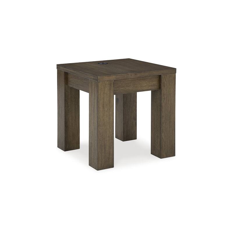 Signature Design by Ashley Rosswain Brown End Table - 24"W x 24"D x 25"H