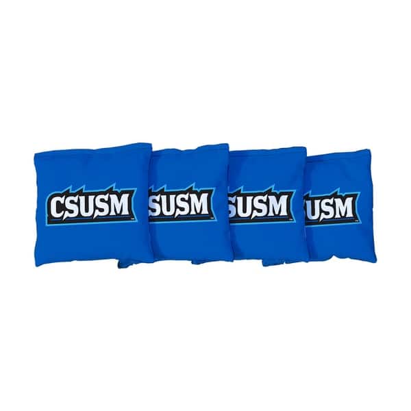 slide 2 of 3, Cal State San Marcos Cougars Blue Cornhole Bags All-Weather Resin Filled