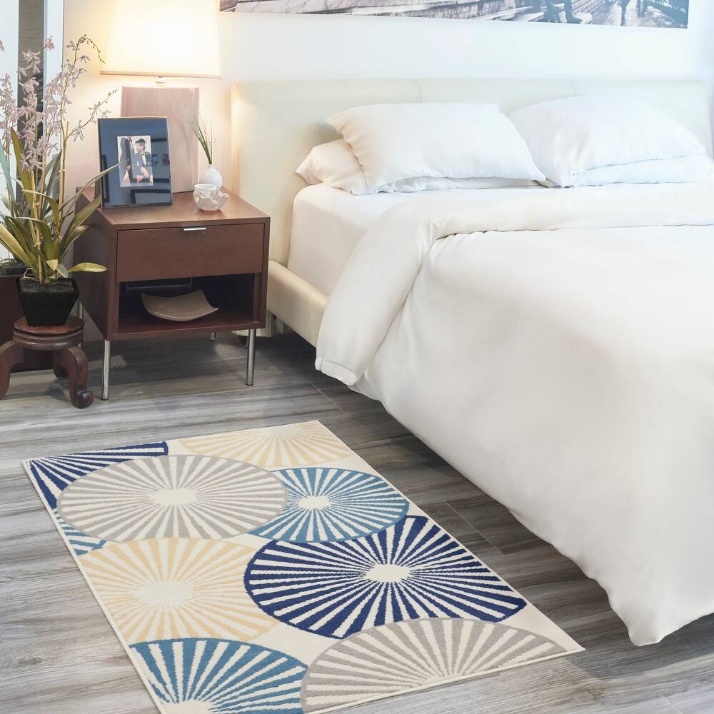 Nourison Grafix Modern Geometric Area Rug
