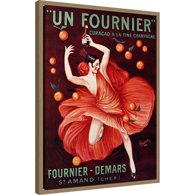 Un Fournier, 1921 by Leonetto Cappiello (18 x 24 in.), Framed Canvas Wall Art Print