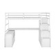 preview thumbnail 11 of 43, Twin Size Loft Bed with 7 Drawers 2 Shelves and Desk