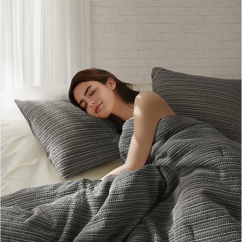 Woolrich Lyon Waffle Washed Duvet Set