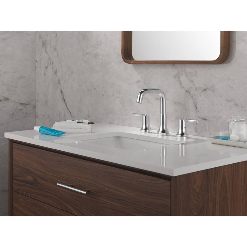 Delta 3554-MPU-DST Trinsic 1.2 GPM Widespread Bathroom Faucet with