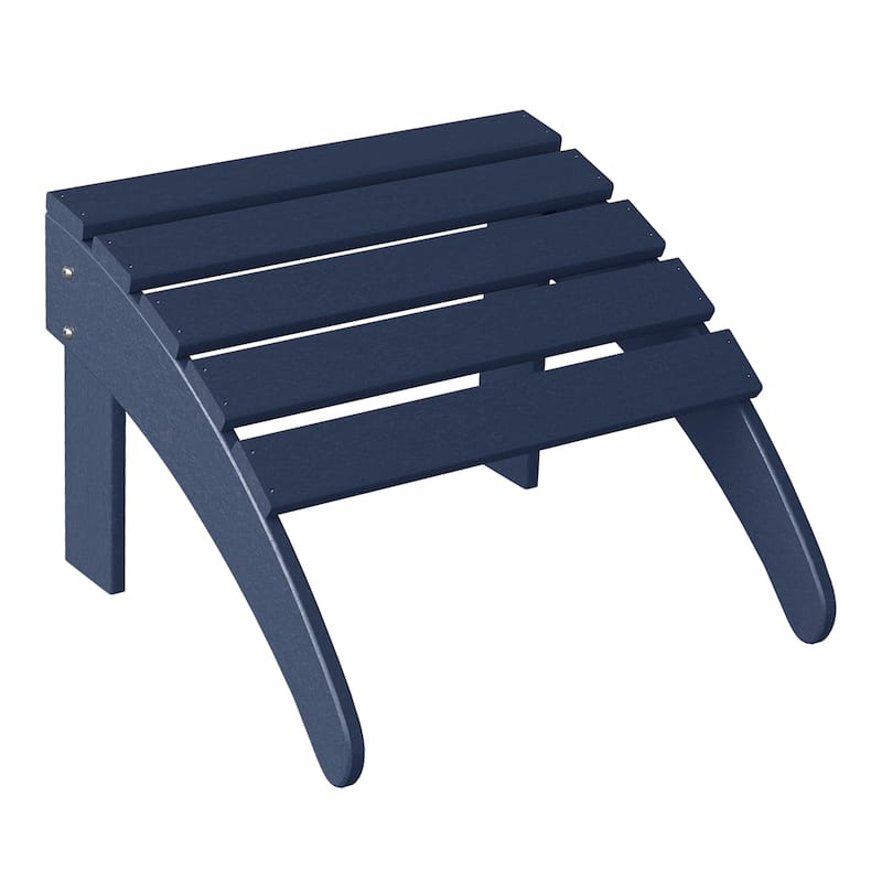 Aderson Outdoor Poly Adirondack Chair with Ottoman 4-Piece Set