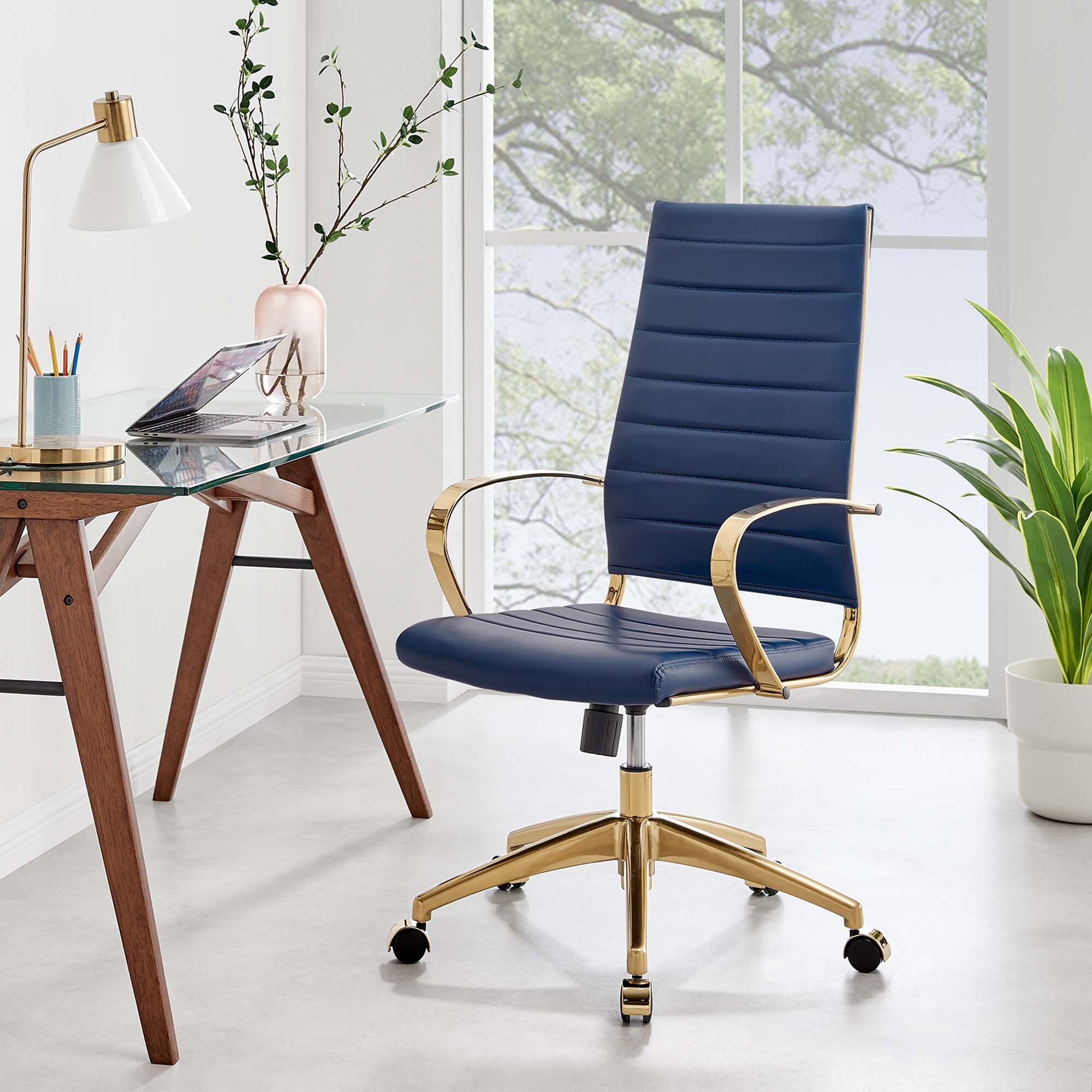 Office chairs gold sale legs
