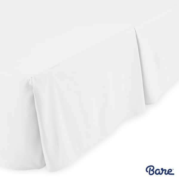 Bare Home 15 Inch Drop Brushed Microfiber Bed Skirt Pleated Dust Ruffle Overstock 20010196