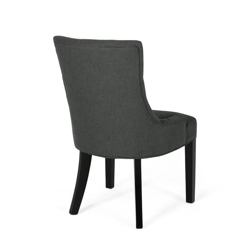 Modern Dining Chairs with Quilted Diamond Back, Tilting Arms and Upholstered Seat, for Dining Rooms, Set of 2