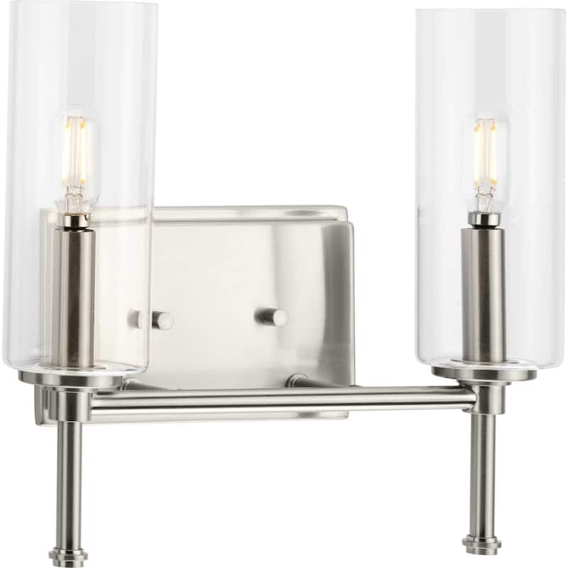Progress Lighting P300357 Elara 2 Light 13" Wide Bathroom Vanity Light - Brushed Nickel