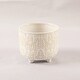 preview thumbnail 2 of 1, 6" & 4.75" Vintage Footed Ceramic Planter Set of 2