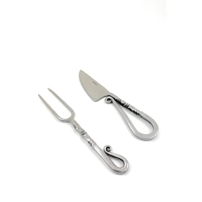 Vibhsa Luxe Collection Silver Carving Set of 2