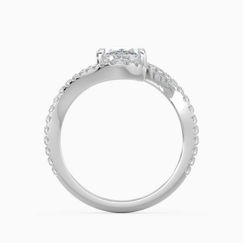 Auriya 14k Gold Marquise Lab Grown Diamond Bypass Engagement Ring 1.00 to 5.00 ct. tw. (F-G, VS)
