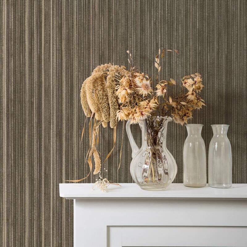Tempaper Faux Grasscloth Fans Peel And Stick Wallpaper