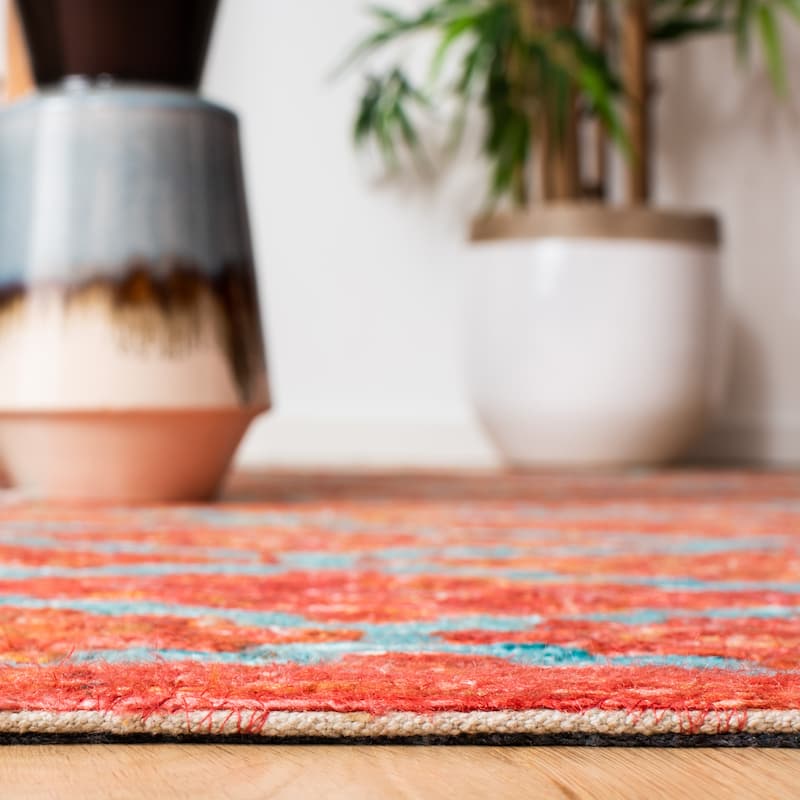 SAFAVIEH Handmade Sahara Keanna Silk Tassel Rug