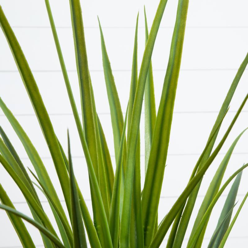 Potted UV Resistant Artificial Grass Plant - 4' - Green