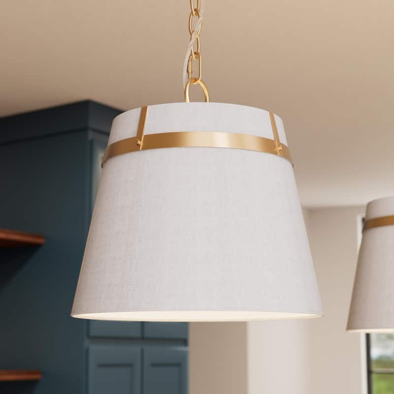 Hunter Ada Lee Alturas Gold 1 Light Large Pendant Ceiling Light Fixture - Small - 10" - Alturas Gold