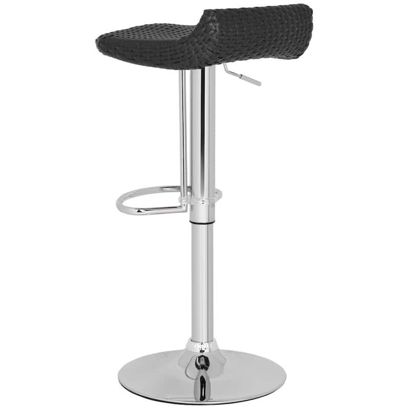 SAFAVIEH Debby Black Adjustable 24-32.5-inch Swivel Bar Stool - 0 - 15Wx17Dx26H
