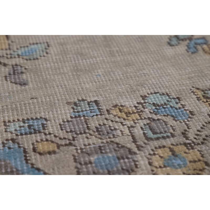 Gray Tabriz Persian Area Rug Handmade Traditional Wool Carpet - 6'9"x 9'5"