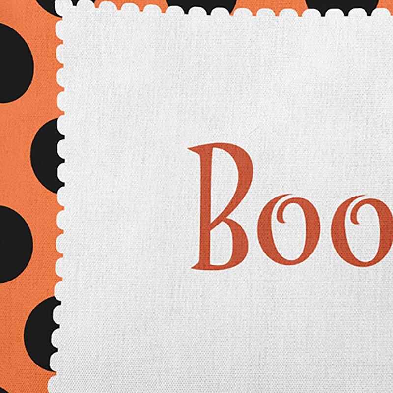Halloween Boo Dots Accent Pillow