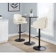 preview thumbnail 55 of 53, Porch & Den Dahlia Adjustable Bar Stool with Rounded T Footrest (Set of 2)
