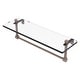preview thumbnail 32 of 55, Allied Brass 16 Inch Glass Vanity Shelf with Integrated Towel Bar 16 - Shaded Beige