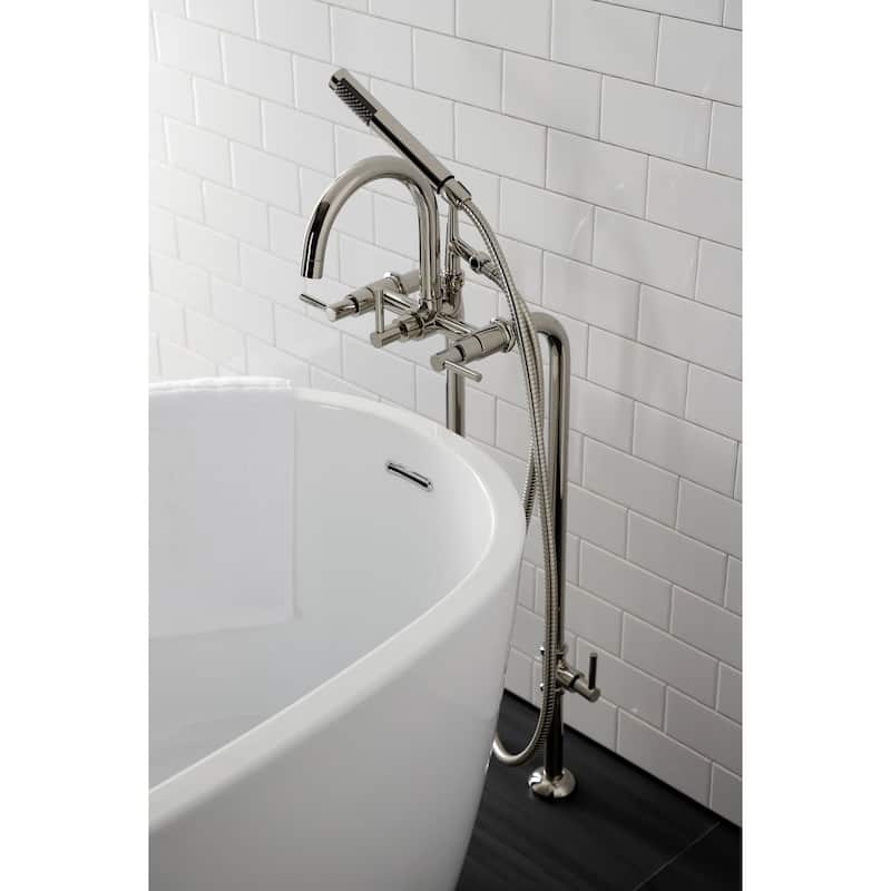 Kingston Brass Concord Floor Mounted Tub Filler with Built-In Diverter