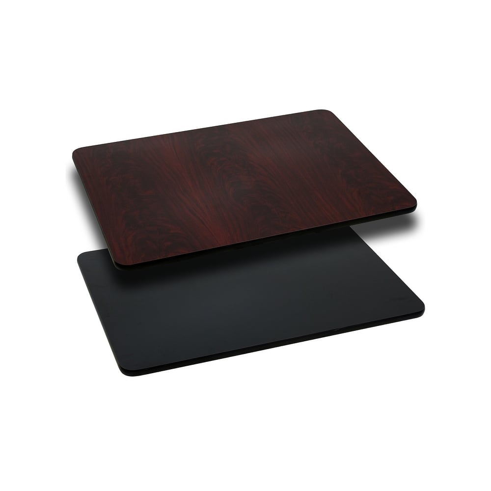 24'' x 30'' Rectangular Table Top with Reversible Laminate Top - 30"D x 24"W x 1.125"H