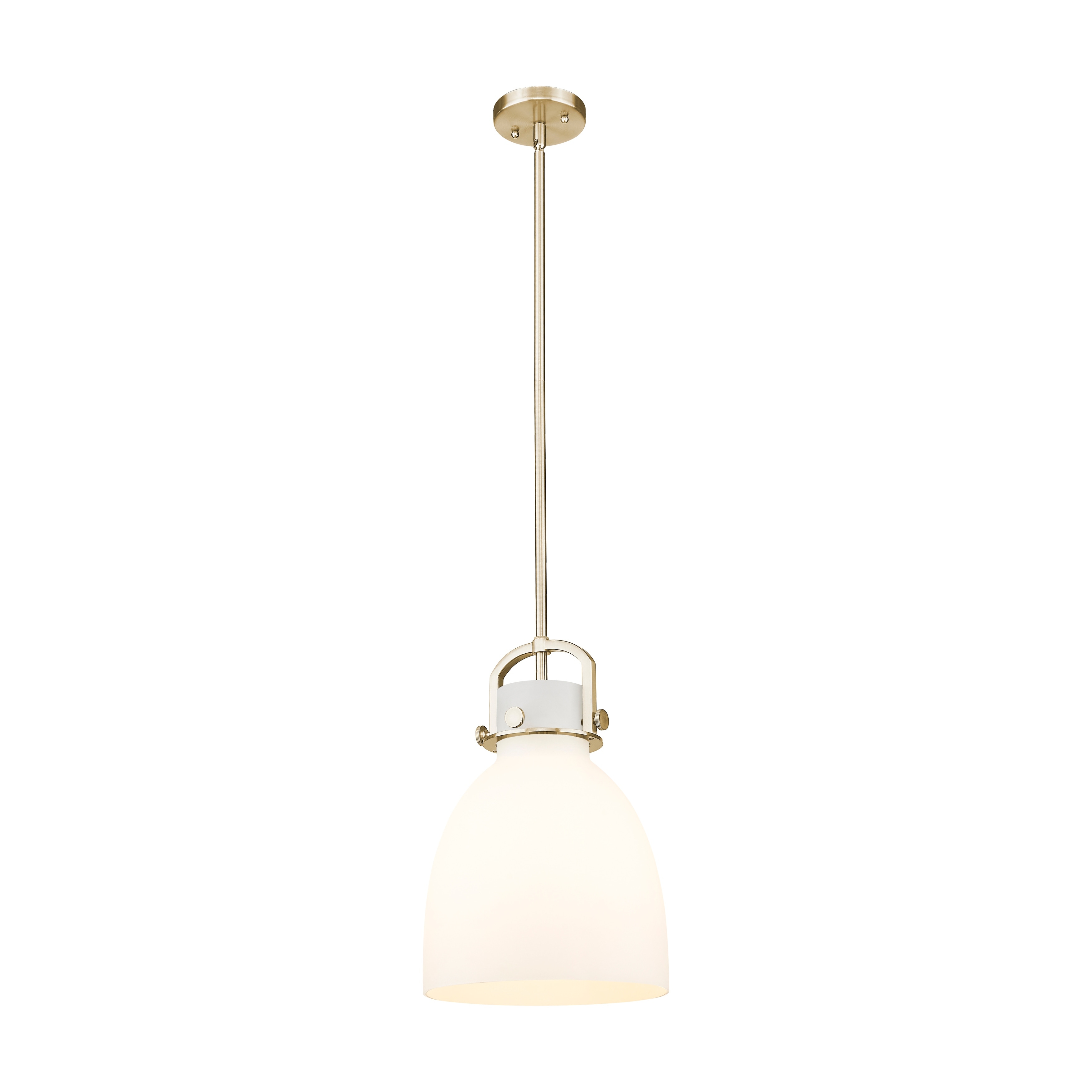 Innovations Lighting Newton Bell - 1 Light 10" Stem Hung Pendant