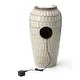 preview thumbnail 57 of 150, Glitzhome Oversized LED Lighted Ceramic Pot Floor Fountains for Outdoor Garden