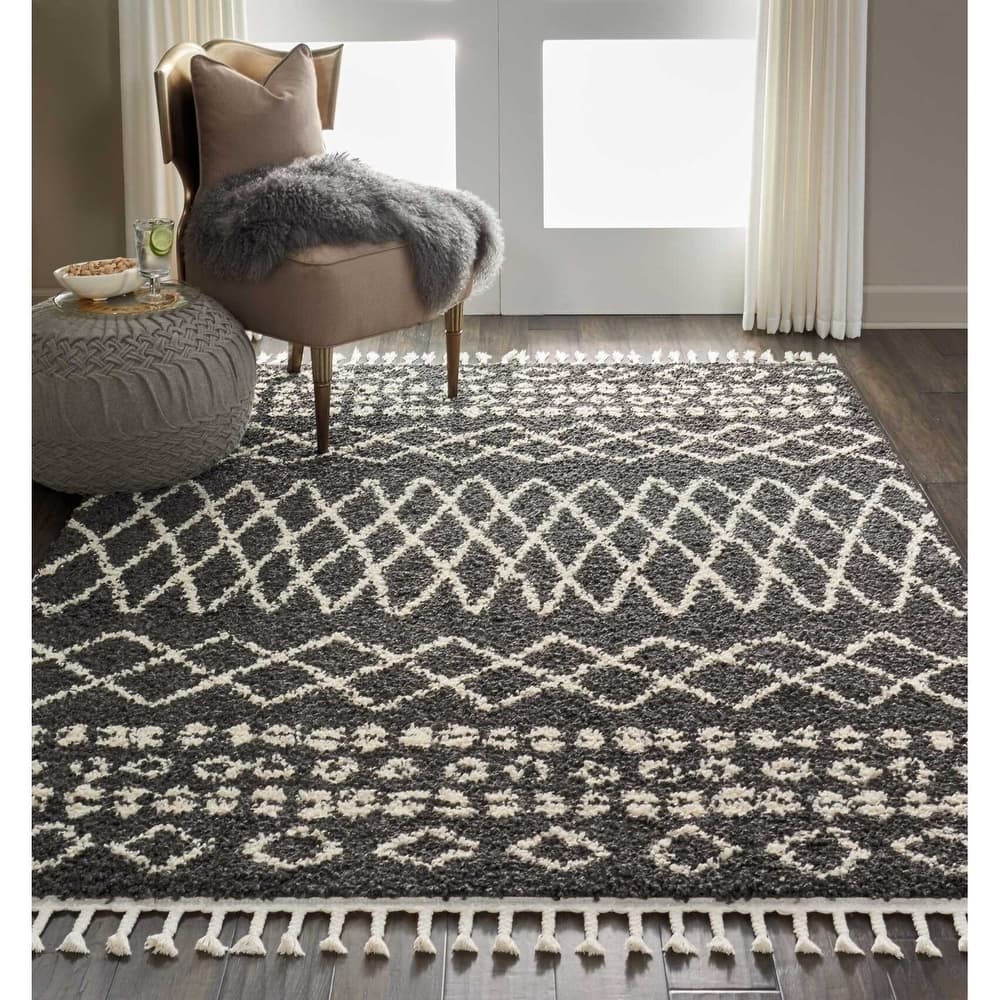 Nourison Moroccan Shag Plush Boho Area Rug