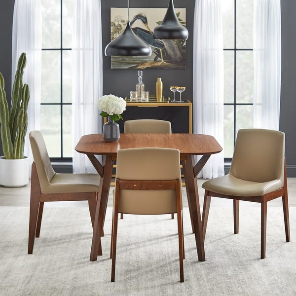slide 2 of 3, Simple Living Raven 5-piece Dining Set Tan