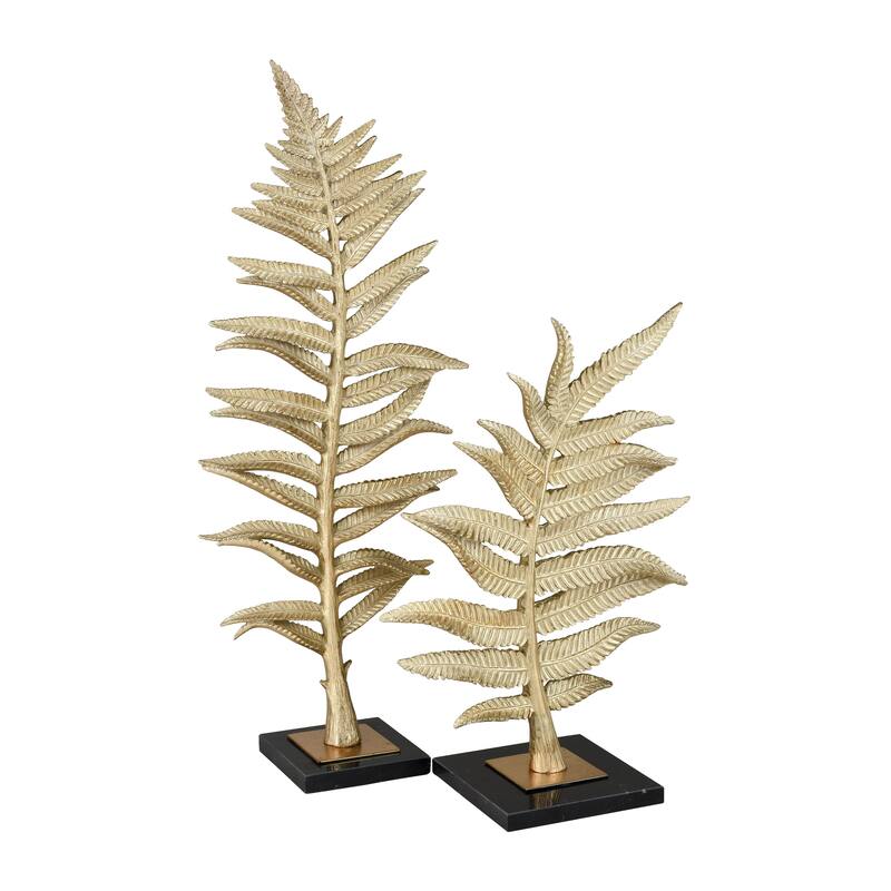 Elk Home Fern Gold Composite 10.25 Inch Wide Sculpture