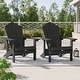 preview thumbnail 30 of 60, BONOSUKI Patio Adirondack Chairs Weather-resistant(Set of 2) Deep Grey