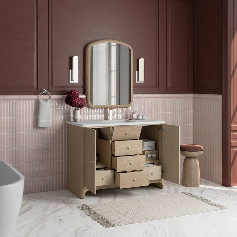 James Martin Vanities D125-V48-3WZ Gracyn 48" Free Standing Single