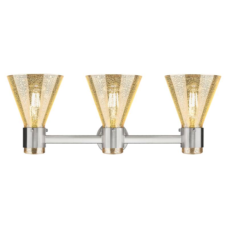Innovations Lighting Downtown Urban - Lawton Cone - 3 Light 24" Wall-Mounted Bath Vanity Light
