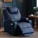 preview thumbnail 10 of 44, Mcombo Electric Power Recliner Chair with Massage and Heat,USB Charge Ports,Side Pockets and Cup Holders,Faux Leather 7050